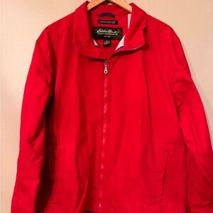 Eddie Bauer Performance Systems red windbreaker spring jacket